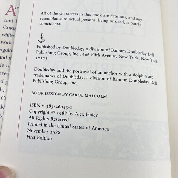 A Different Kind Of Christmas by Alex Haley 1988 First Edition Hardcover DJ - Picture 9 of 15